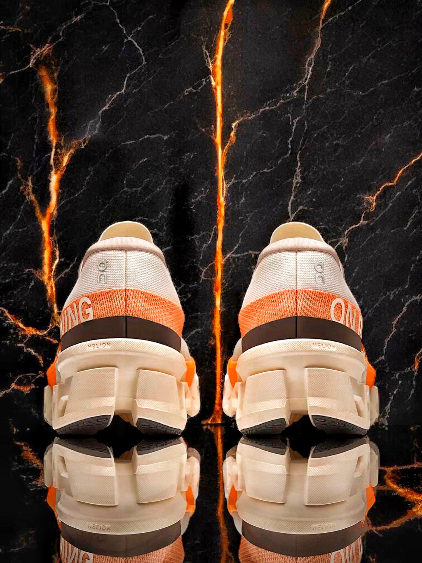 Cloudmonster 2 "Ivory/Tangerine"