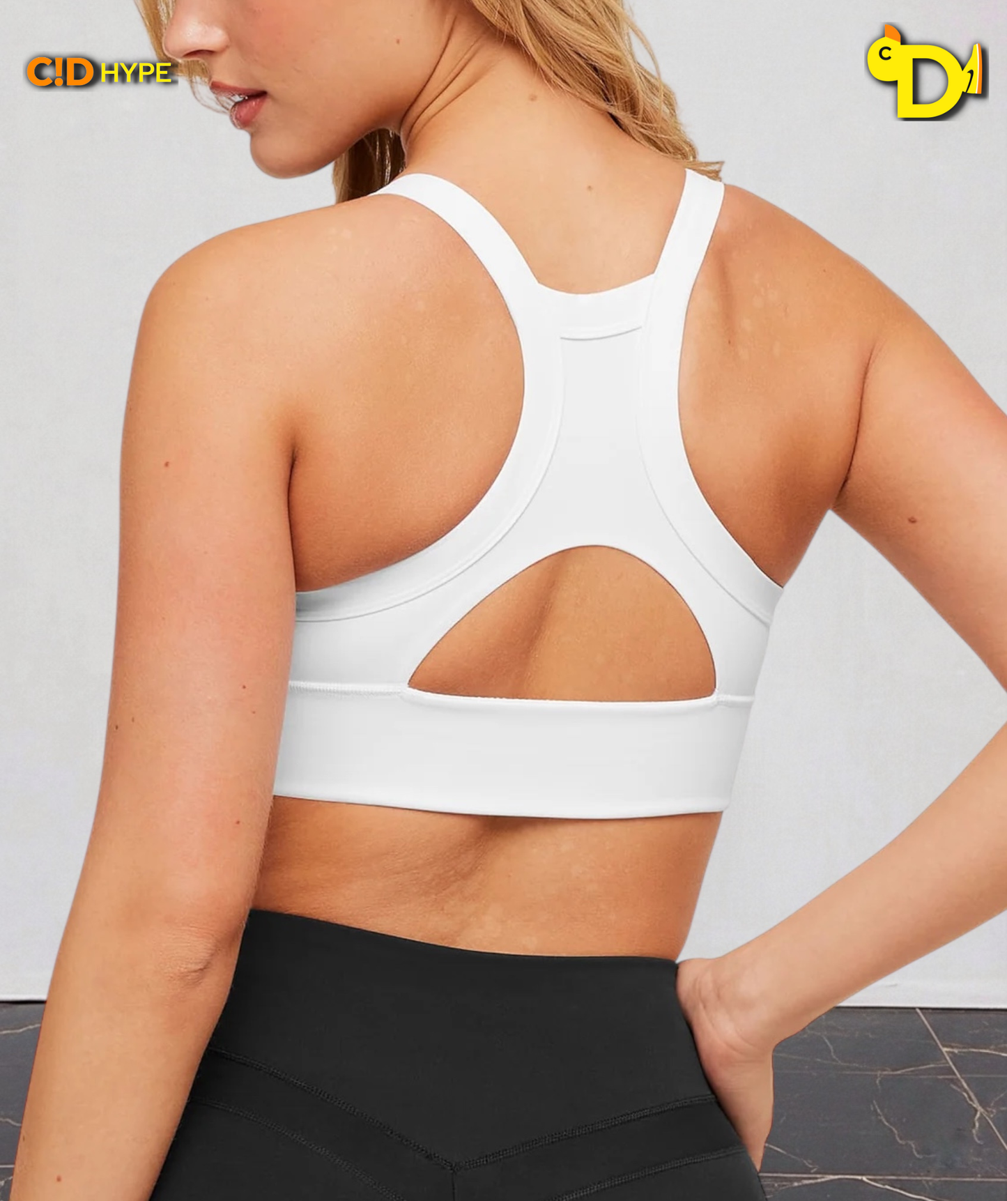 Compression Sports Bra “GS White”