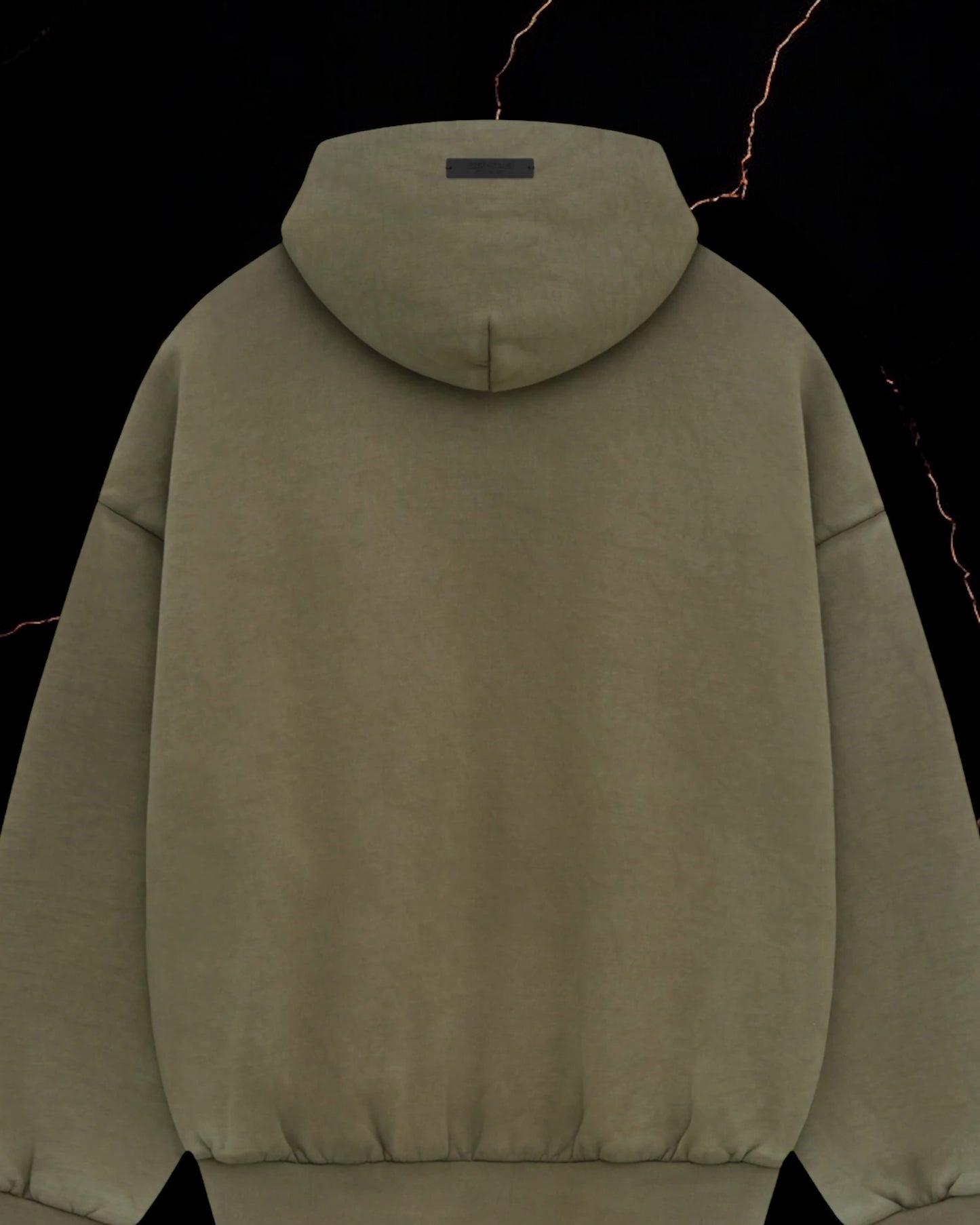 Essentials Heavy Fleece Hoodie Military