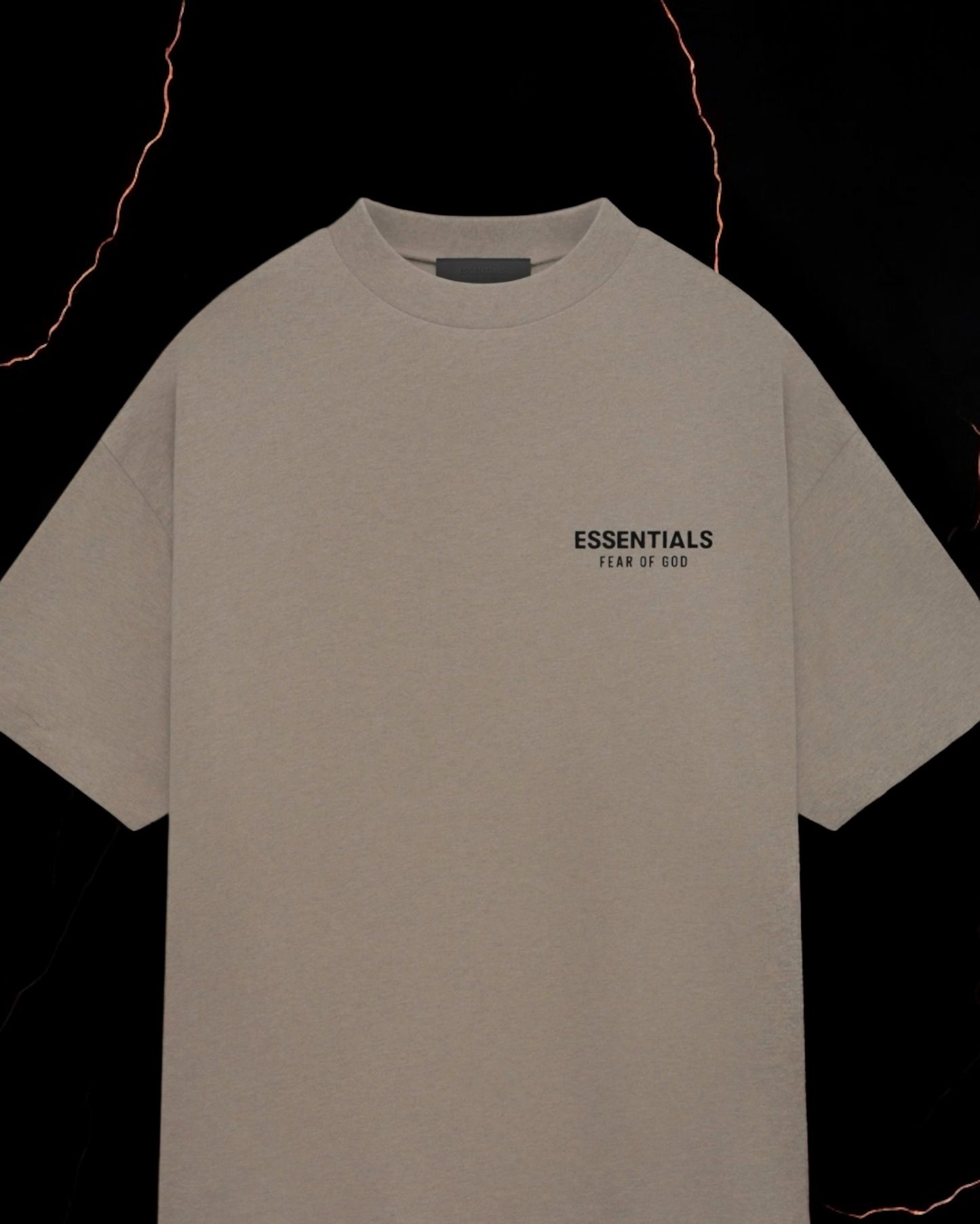 Essentials Jersey Crewneck tee "Heather Gray"