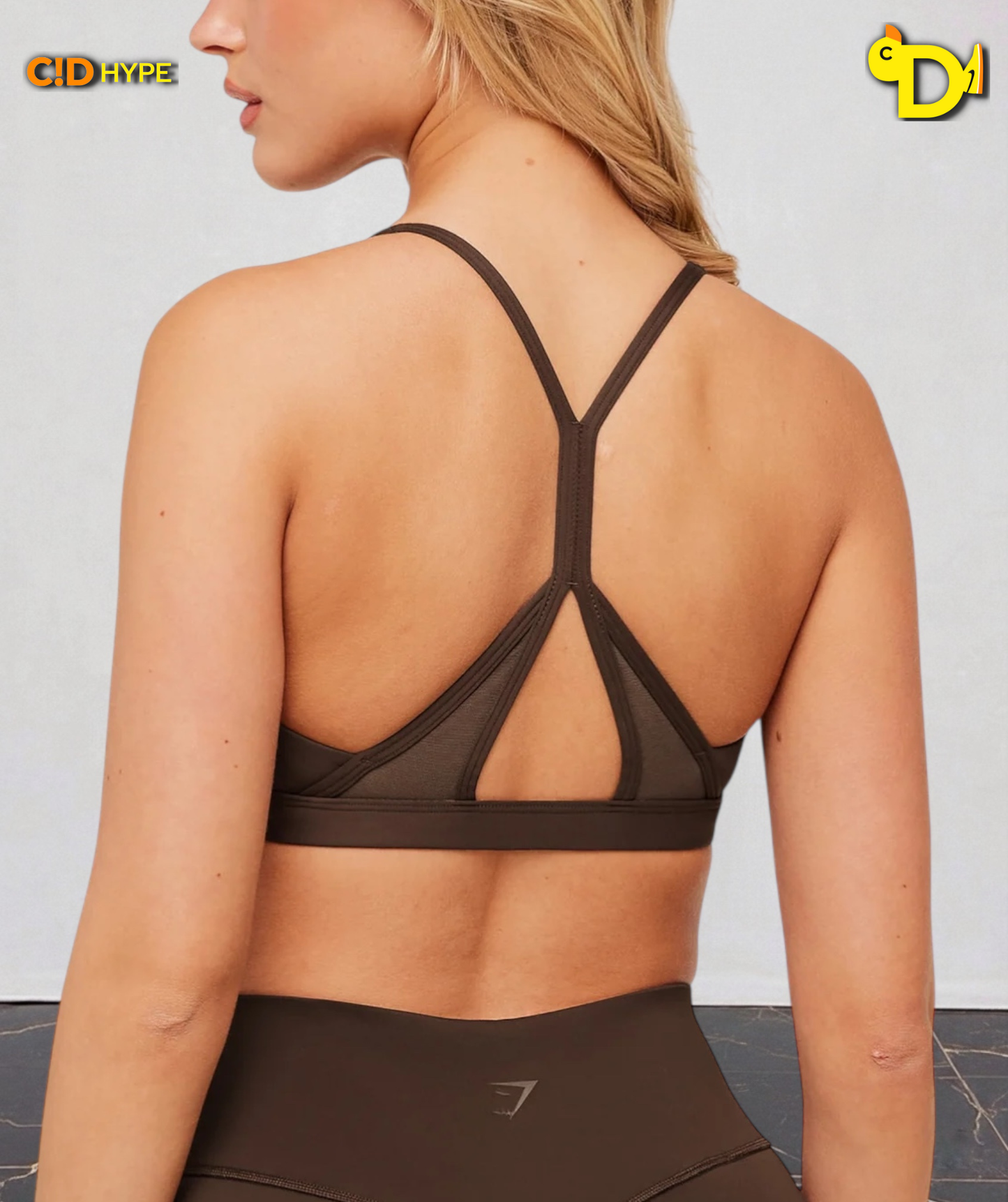 Flow Light Support Sports Bra "Archive Brown"