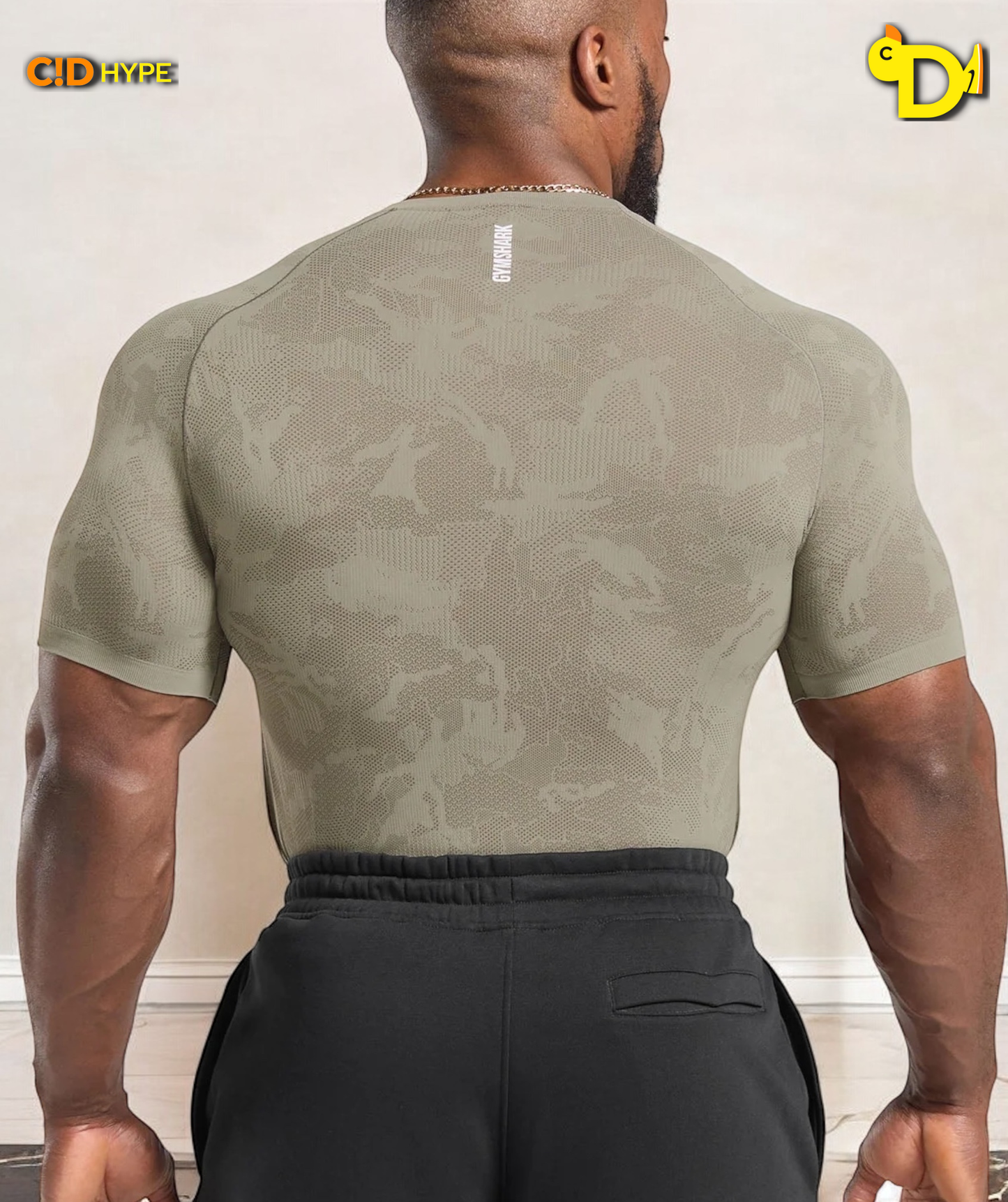 Geo Seamless T-Shirt "Linen Brown/Camo Brown"