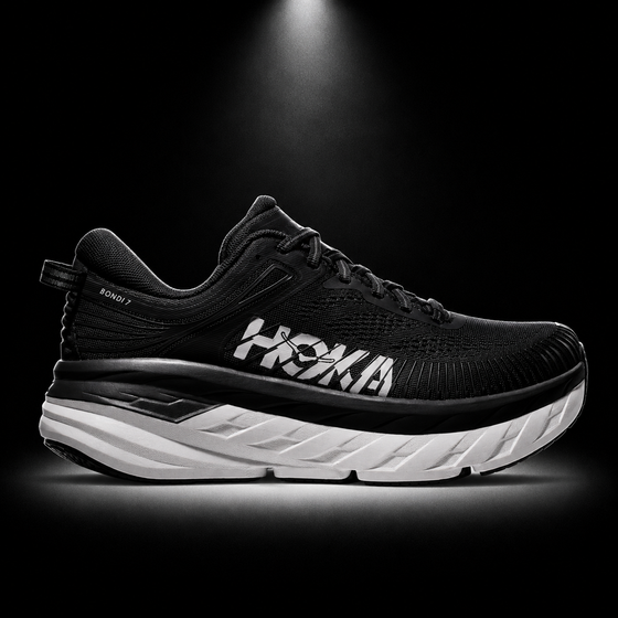 Hoka Bondi 7 "White Black"