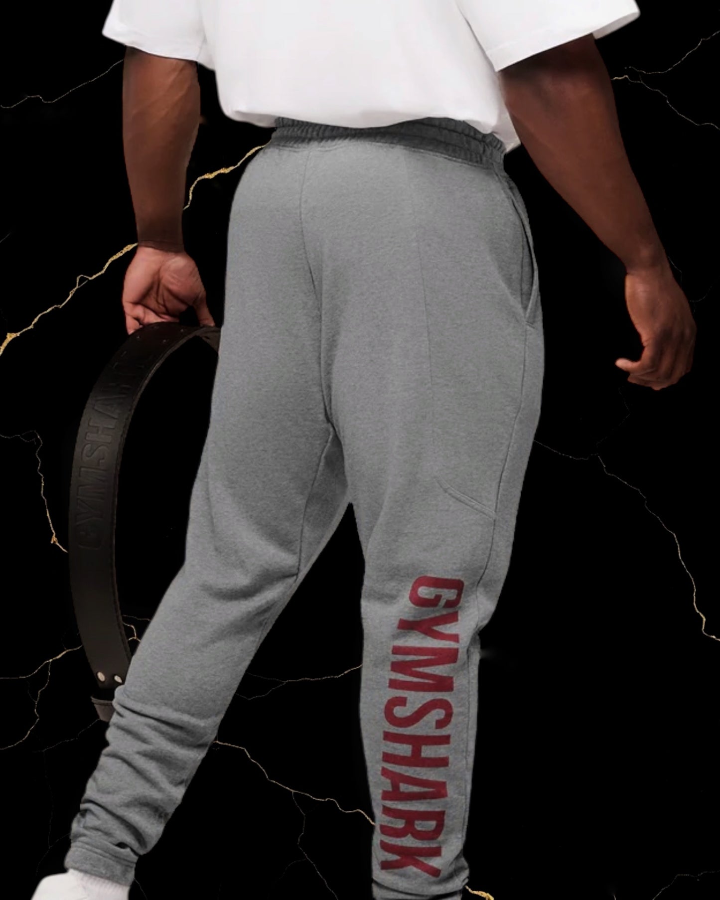 Power Wordmark Joggers "Charcoal Core Marl"