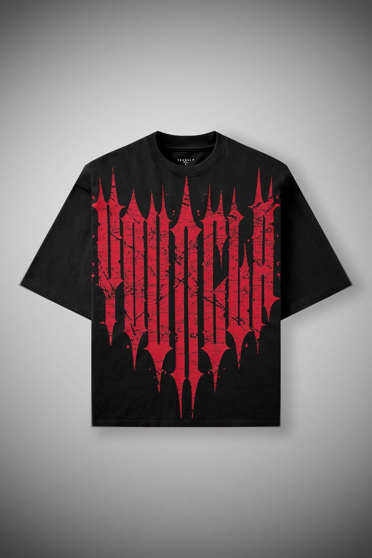 4156 - Revenge Tees Sring '25 - Black Red Wash