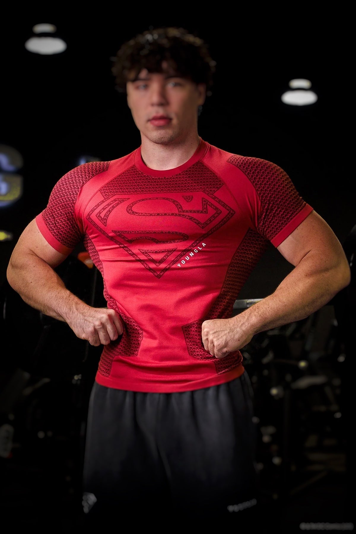 4117 - Superman Compression Tees - Red