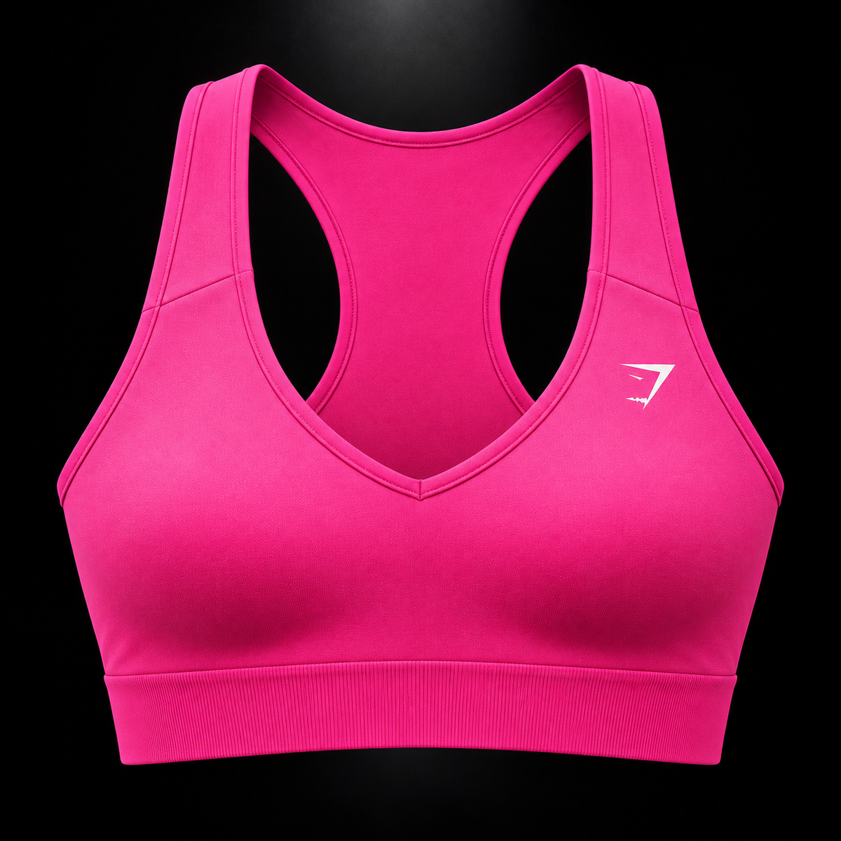 Gymshark Everyday Seamless Crop Tank Super-Set Pink, detalle de tirantes y diseño — Crazy!Duck Hype