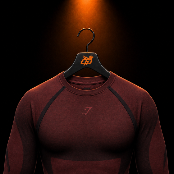 Shadow Seamless Long Sleeve T-Shirt "Sets Red"