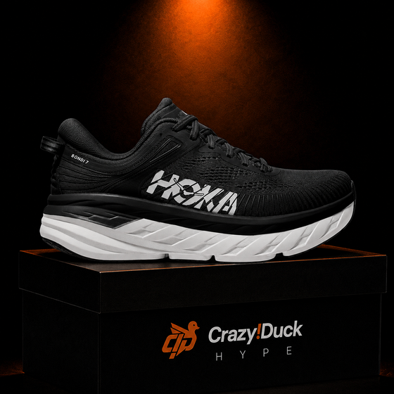 Hoka Bondi 7 "White Black"