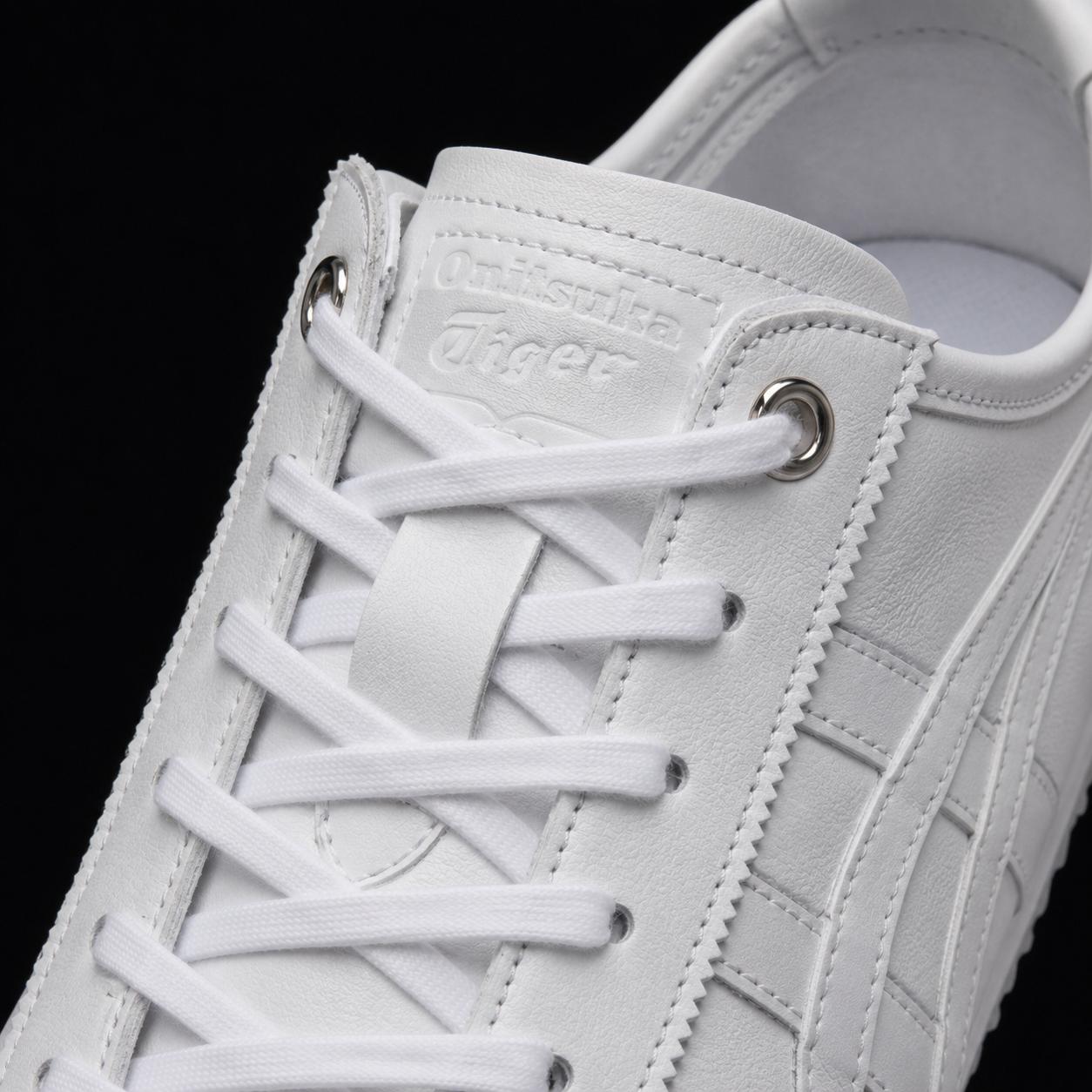 Onitsuka Tiger México 66 SD White, detalle de agujetas — Crazy!Duck Hype