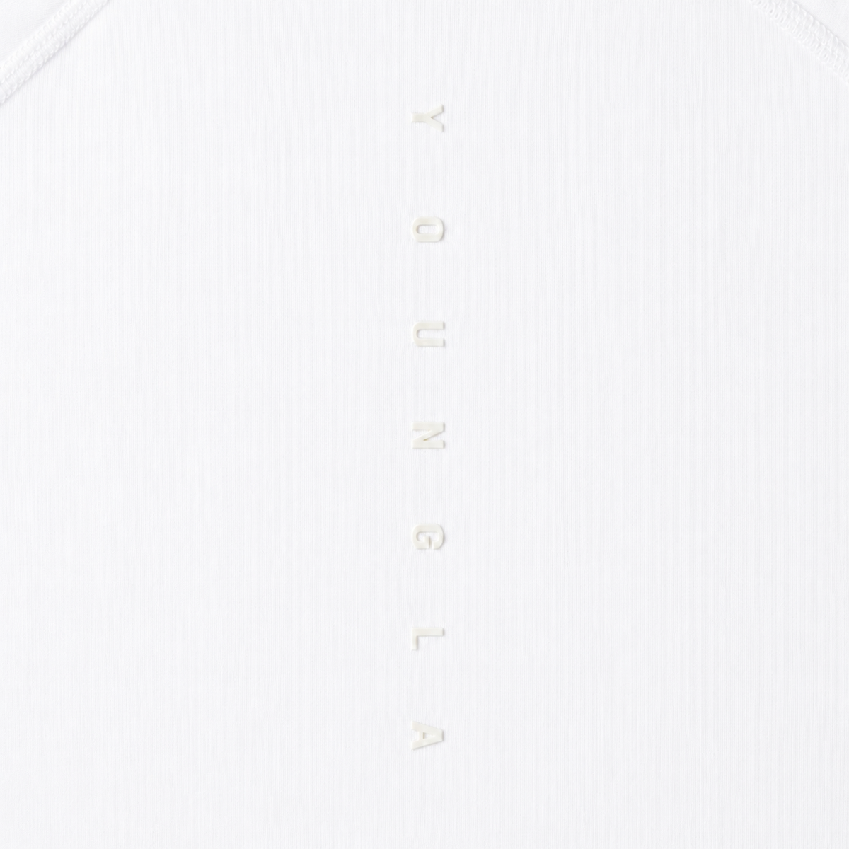YoungLA 403 Elite Tees White, detalle de estampado — Crazy!Duck Hype