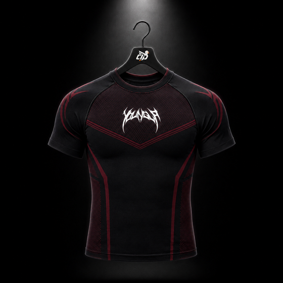 4065 - Warrior X Compression Tees "Black/Red"