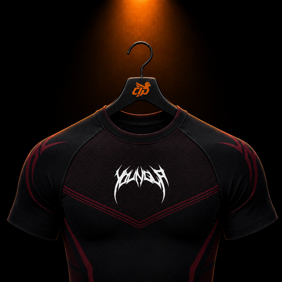 4065 - Warrior X Compression Tees "Black/Red"
