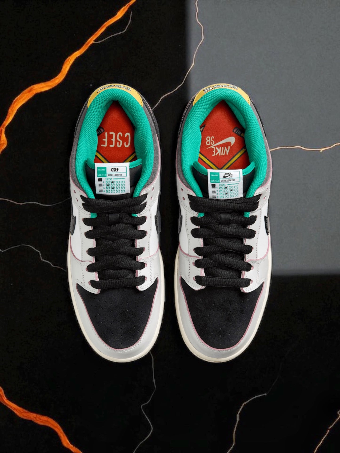 Nike SB Dunk Low Pro x CSEF "Black/White"