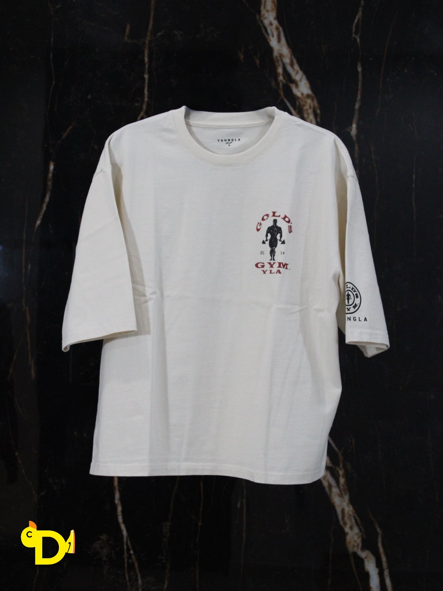 4002 - Golds Gym New Age Tees (Beige)