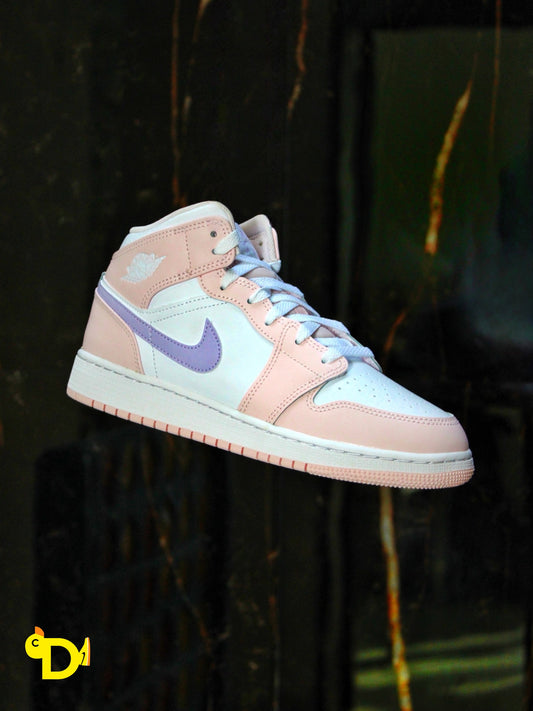 Air Jordan 1 Mid "Pink Wash" (GS)