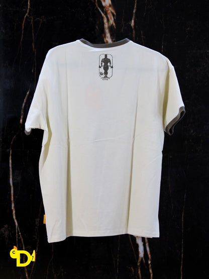 4009 - Golds Gym Ringer Tees (Beige)