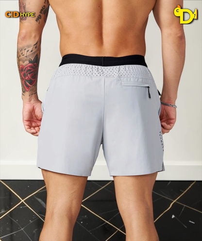 1054 - AeroVent Compression Shorts - Light Grey