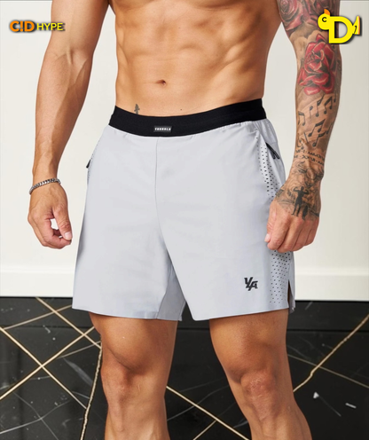 1054 - AeroVent Compression Shorts - Light Grey