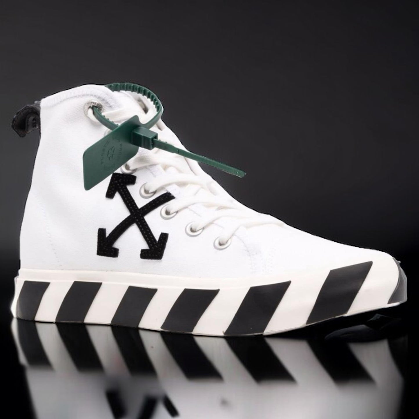 Off-White Mid Vulcanized "White/Black"