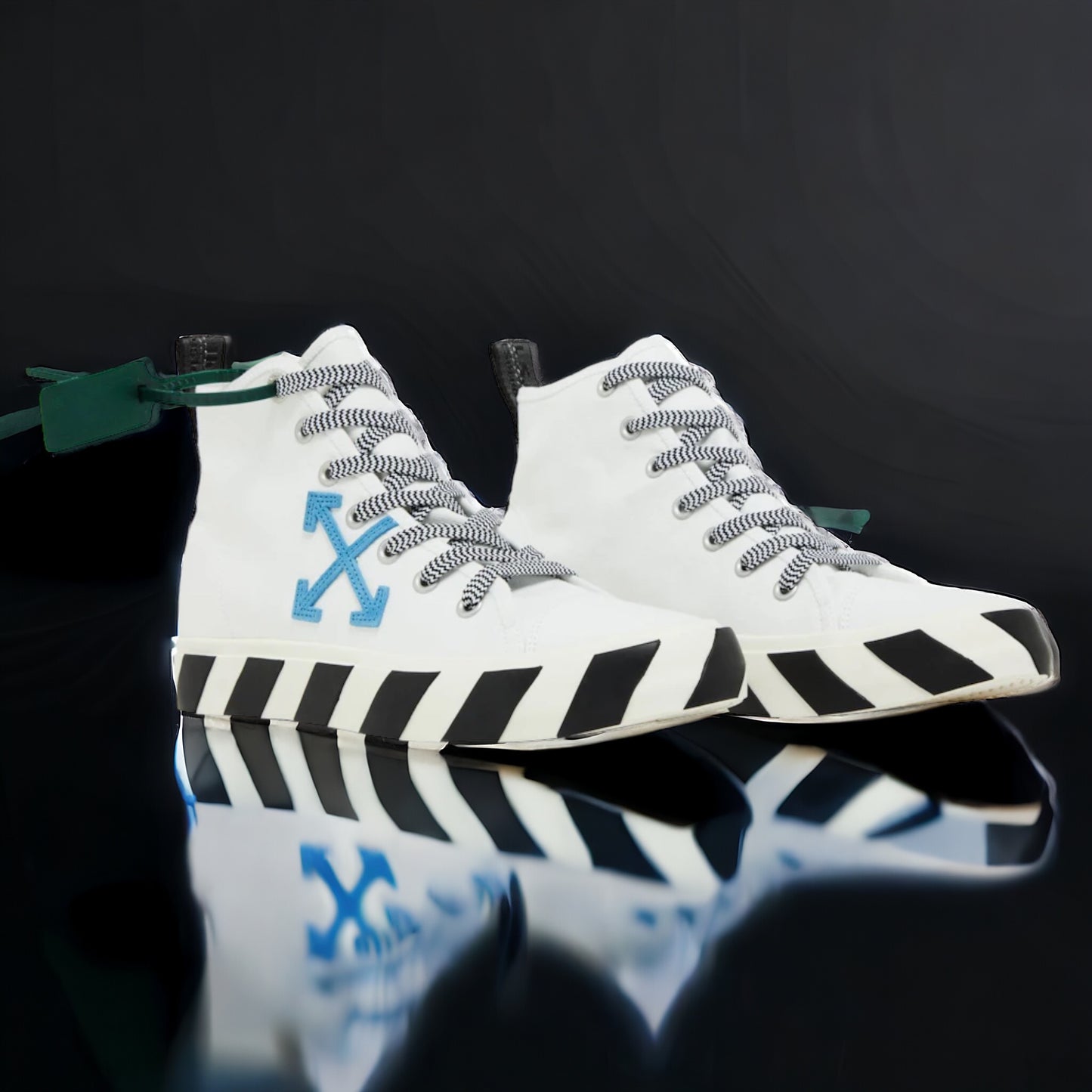 Off-White Mid Vulcanized "White/Blue"