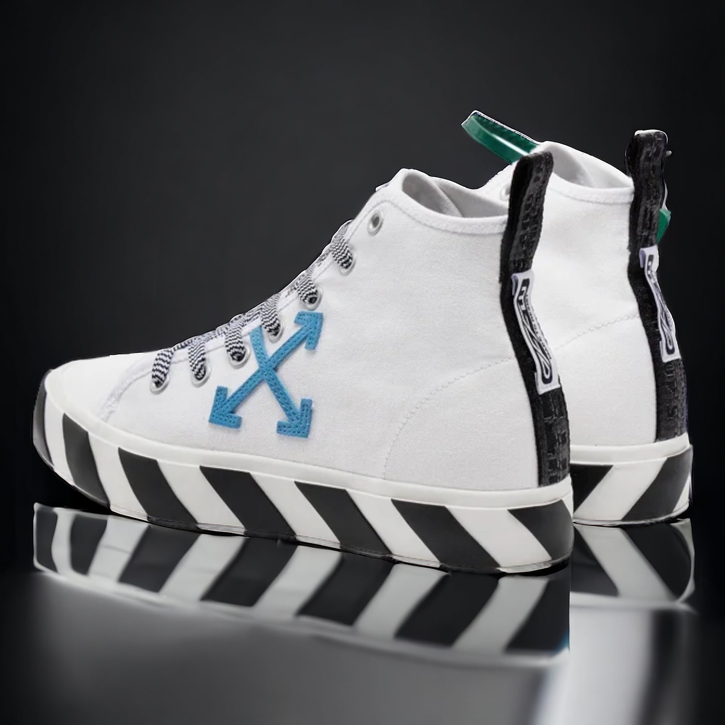 Off-White Mid Vulcanized "White/Blue"