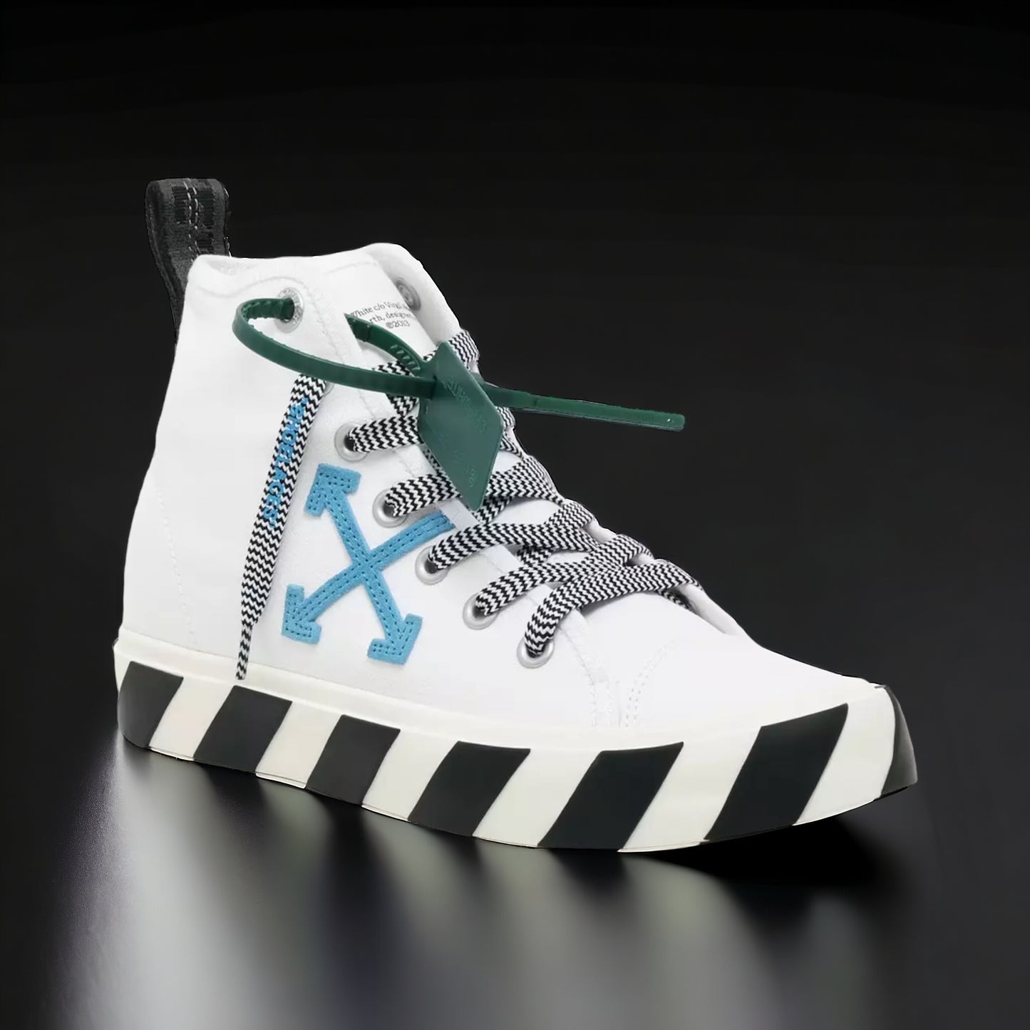 Off-White Mid Vulcanized "White/Blue"