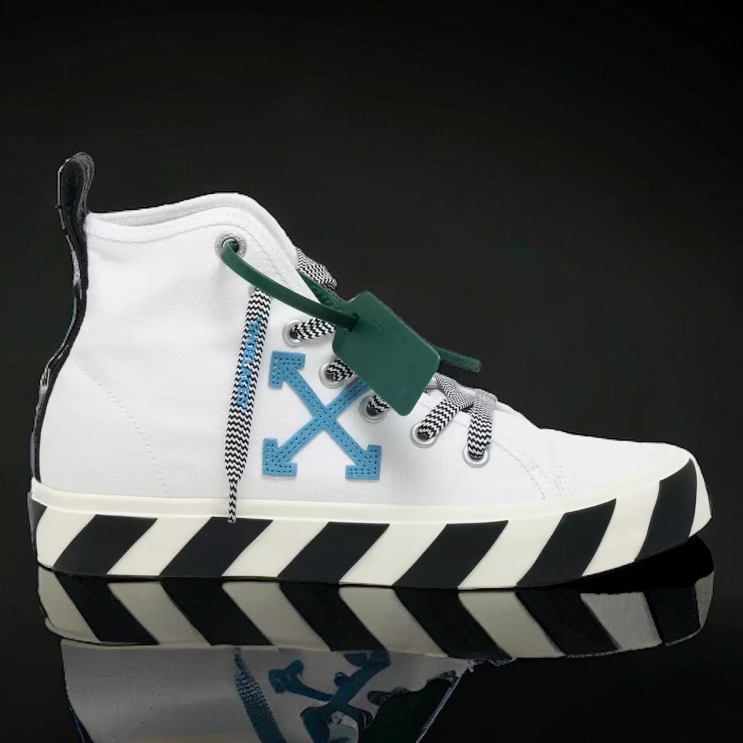 Off-White Mid Vulcanized "White/Blue"