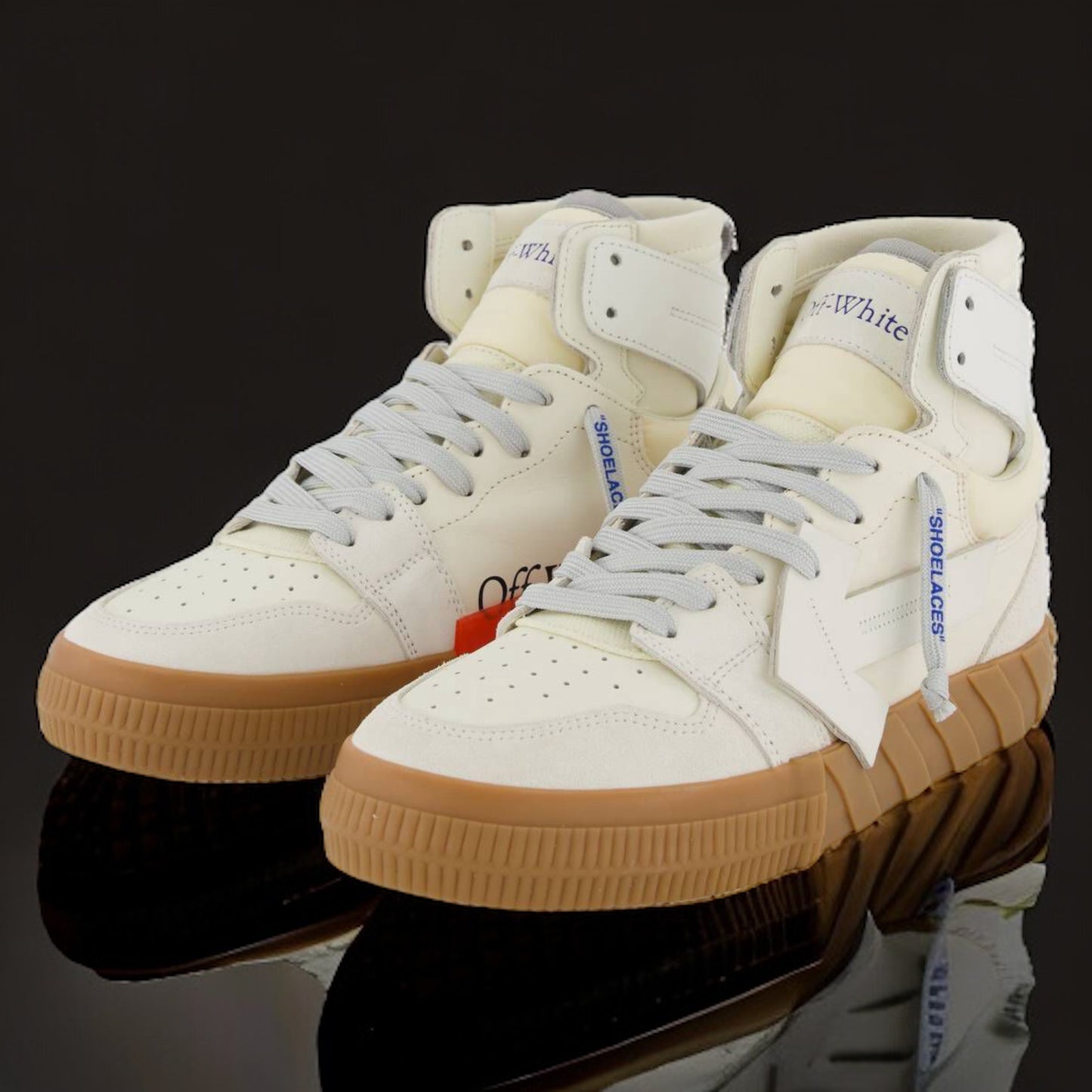 Off-White Floating Arrow High Top Vulcanized "White/Cream"