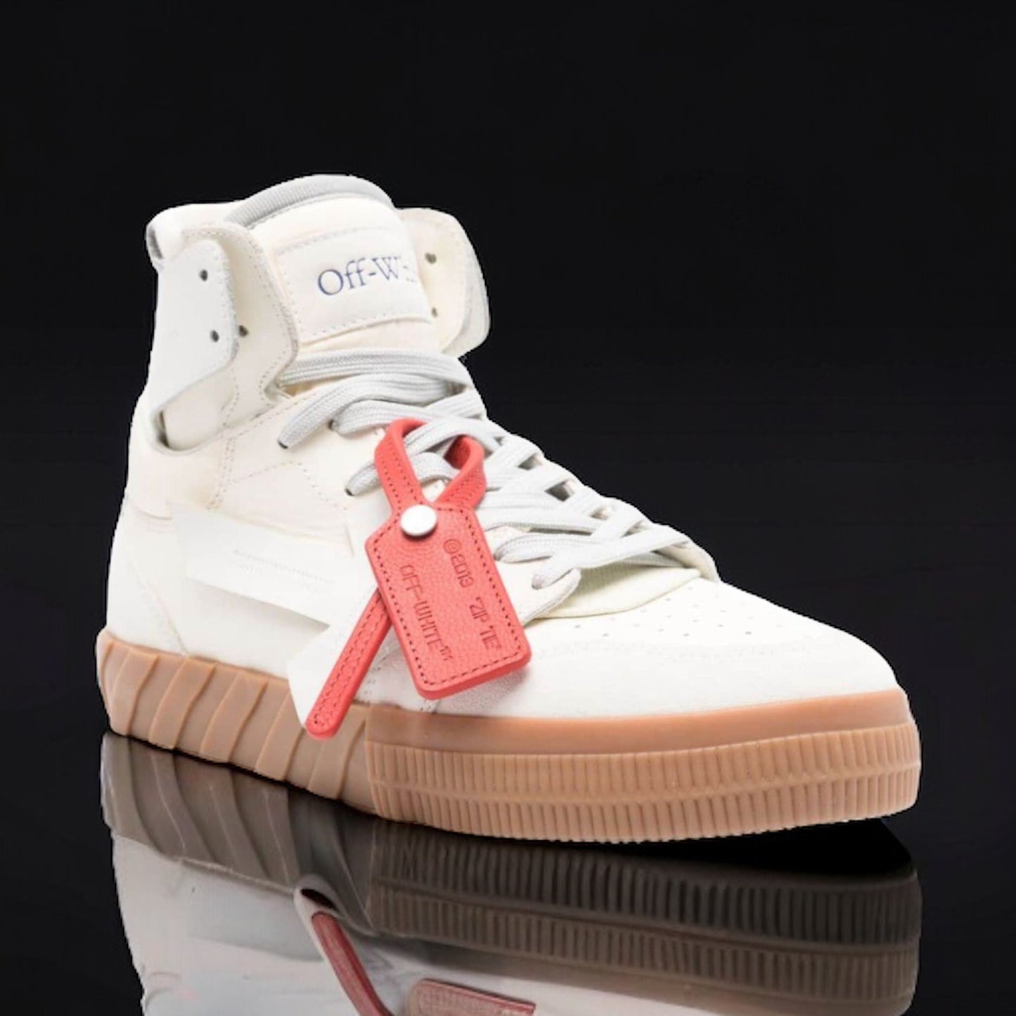 Off-White Floating Arrow High Top Vulcanized "White/Cream"