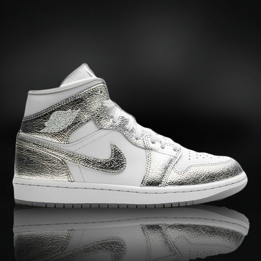 Jordan 1 Mid SE "Metallic Silver" (Mujer)