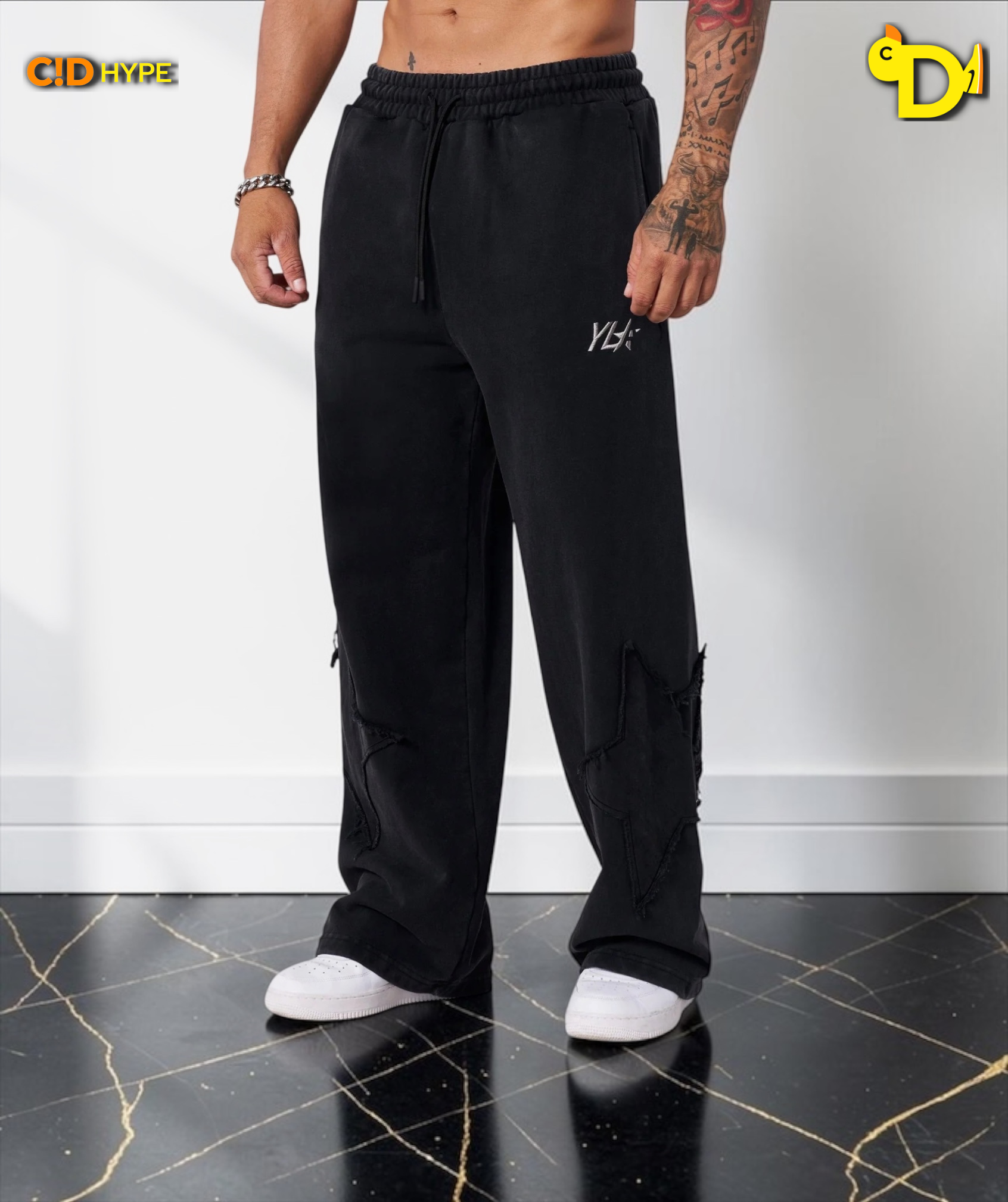 2058 - Superstar Sweats - Black Wash