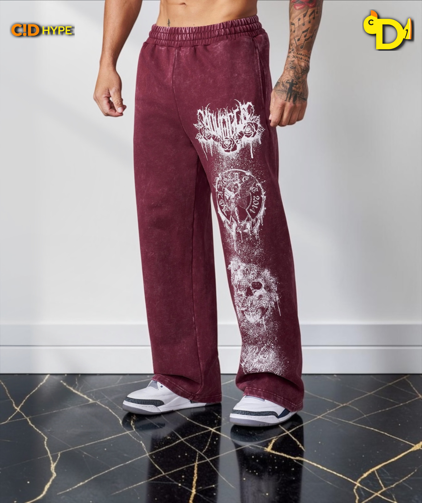 2116 - Dynasty Sweats - Burgundy Wash