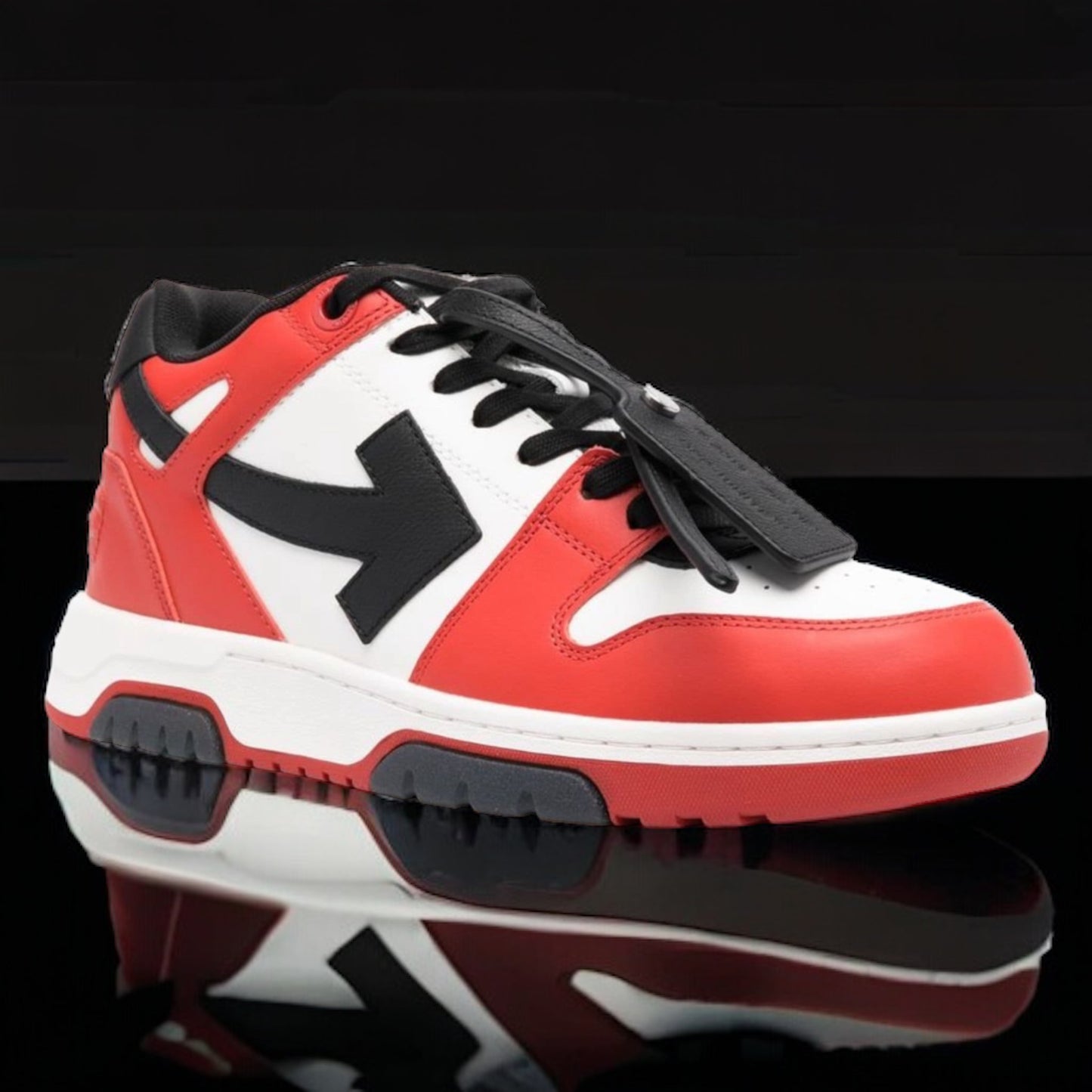 Off-White Out Of Office Low Top "Black/White/Red"