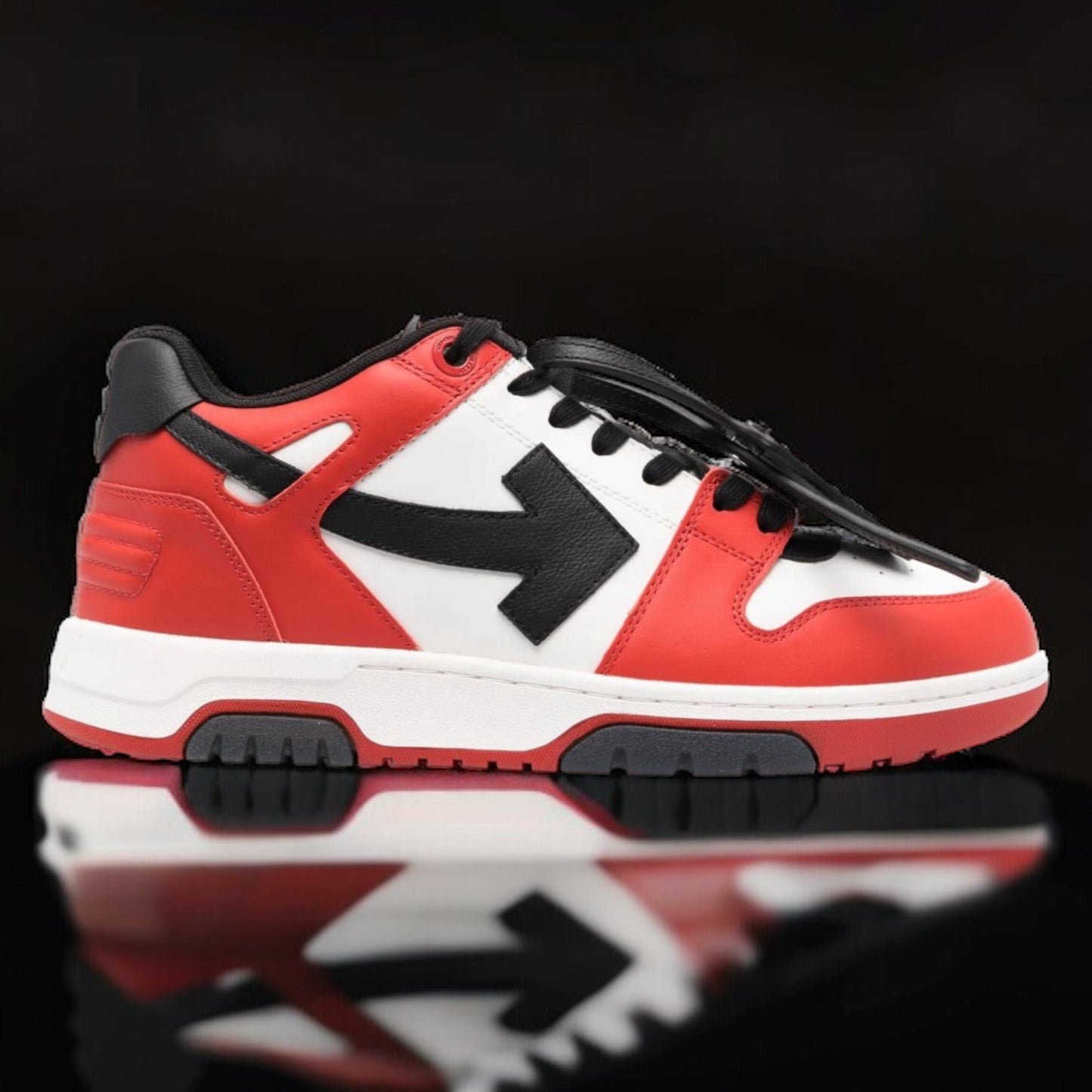 Off-White Out Of Office Low Top "Black/White/Red"