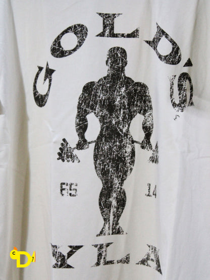 4009 - Golds Gym Ringer Tees (Beige)