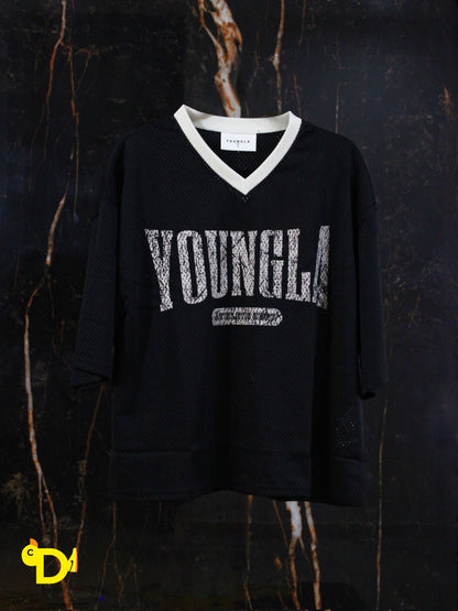 4187 - Varisity Football Cropped Jersey