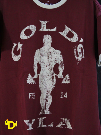 4009 - Golds Gym Ringer Tees (Red)