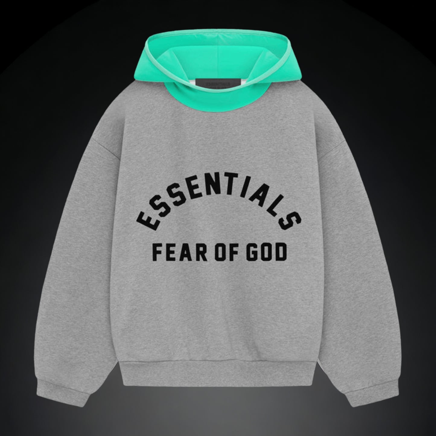 Fear Of God Essentials Hoodie "Dark Heather Oatmeal/Mint Leaf"