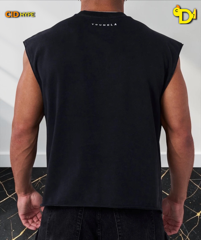 3049- Essential Cut-offs- Black Wash