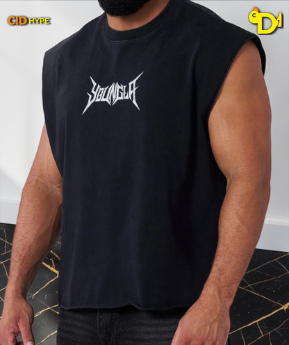 3049- Essential Cut-offs- Black Wash