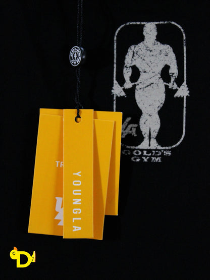 4009 - Golds Gym Ringer Tees (Black)