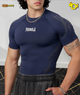 4067 - Gothic Compression Tees - Navy
