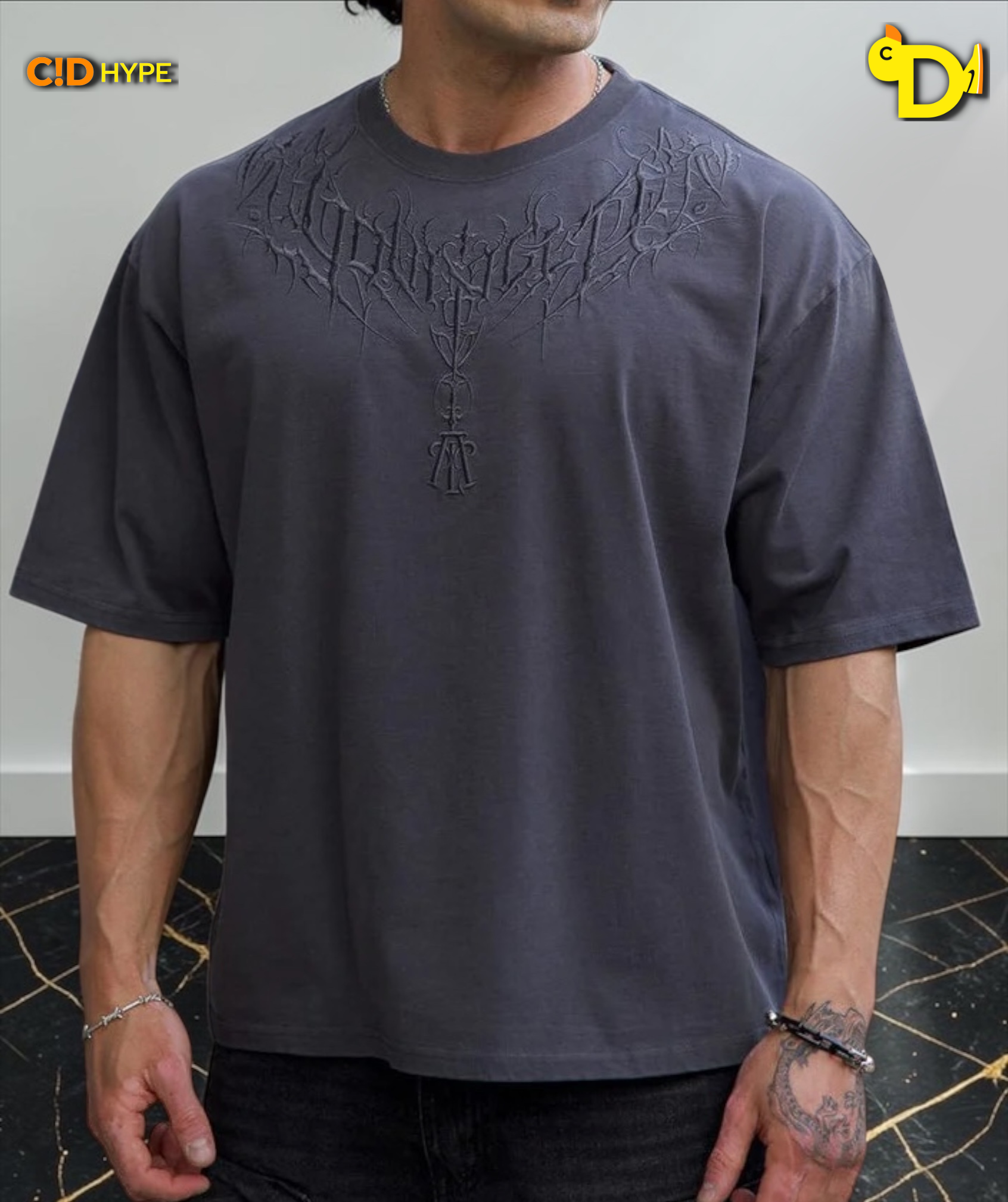 4106 - Dark Wave Tees - Charcoal Wash