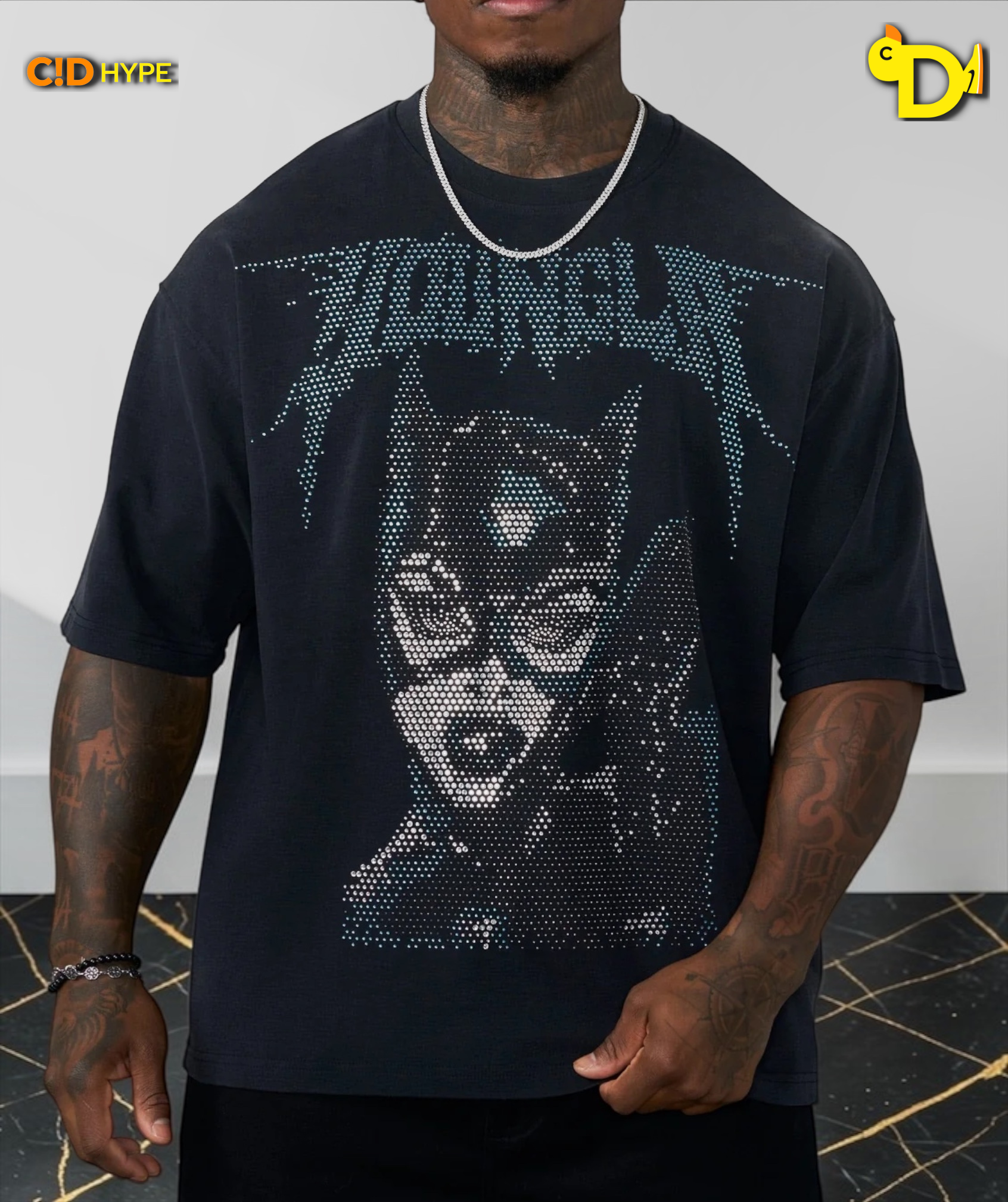 4257 - Batman Rhinestone Tees - Catwomam