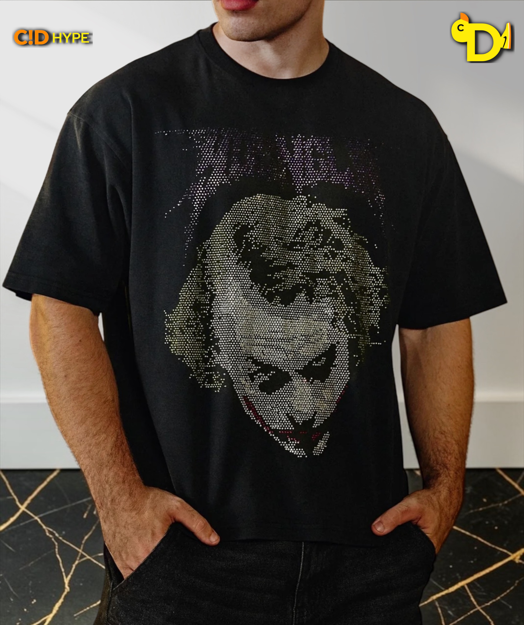 4257 - Batman Rhinestone Tees - JokerR