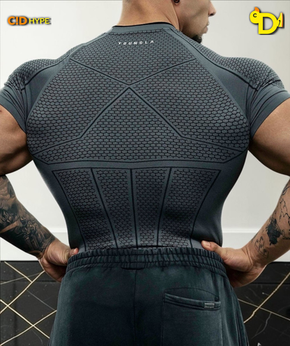 4259 - Batman Compression Tees - Grey