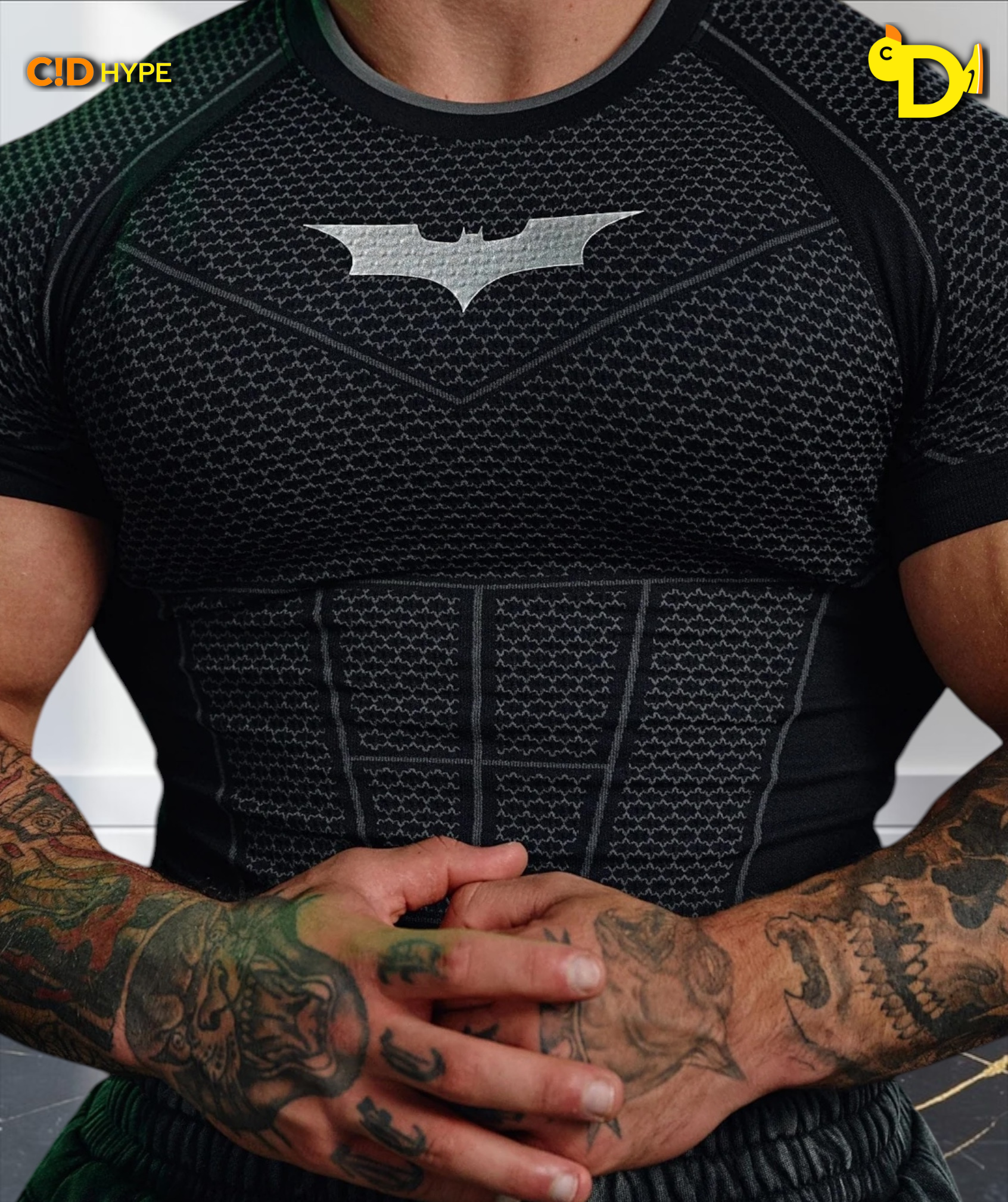 4259 - Batman Compression Tees - Black