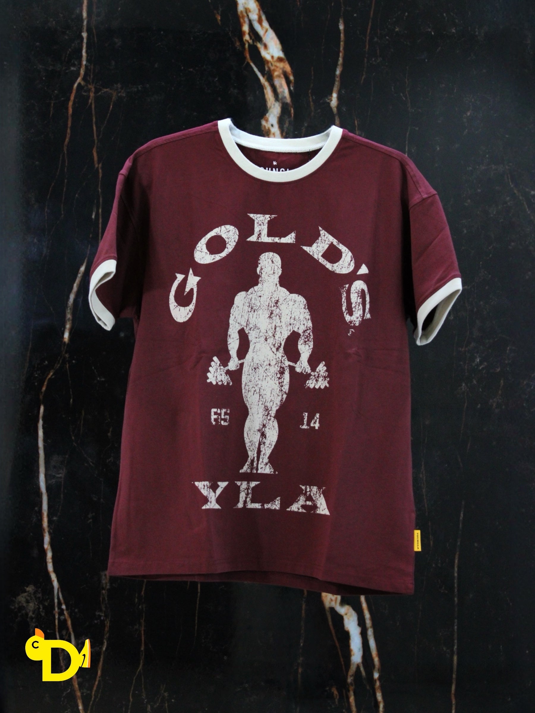 4009 - Golds Gym Ringer Tees (Red)