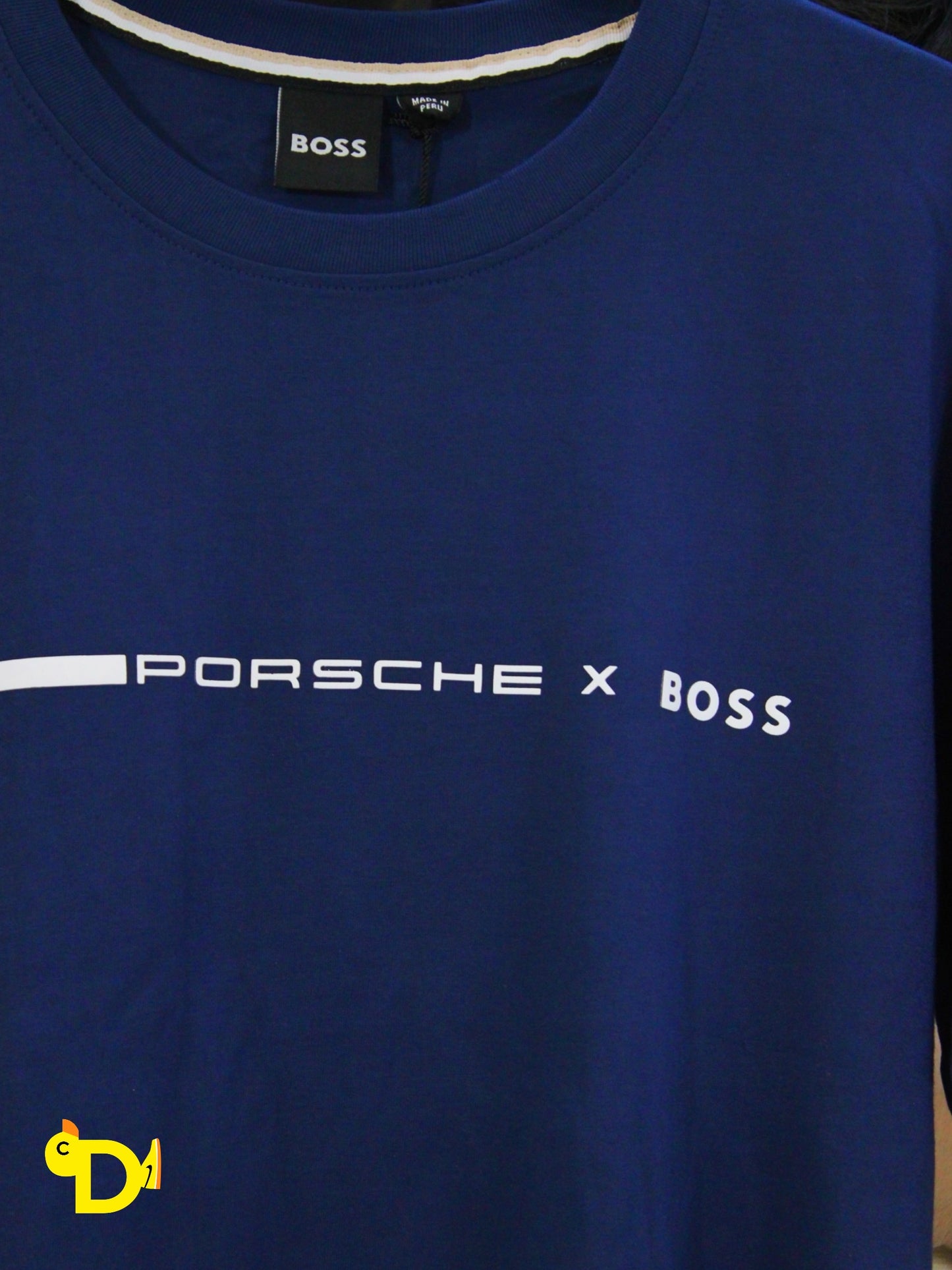 Playera Azul Boss x Porsche